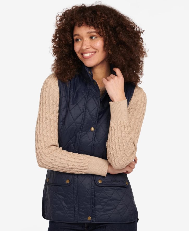 roupas Barbour colete otterburn marinha mulheres NH44421547