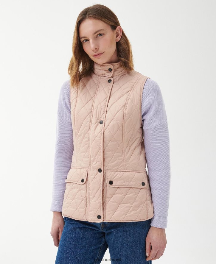 roupas Barbour colete otterburn pó de rosa mulheres NH44421572
