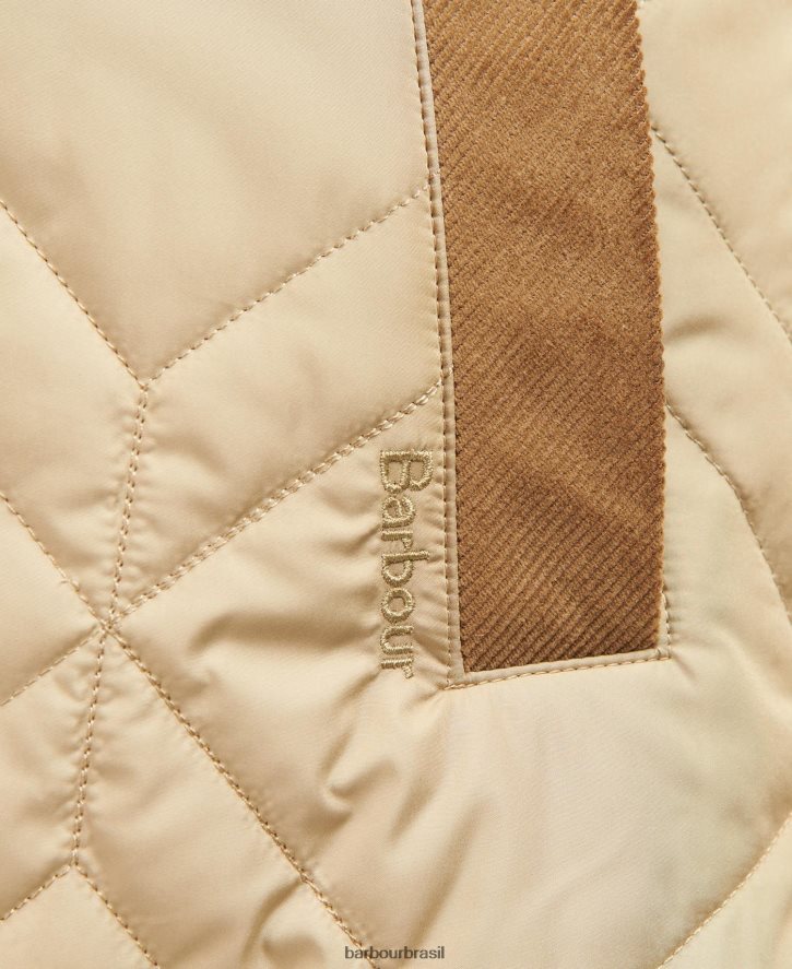 roupas Barbour barra acolchoada barrhead marinho escuro/choupo antigo mulheres NH44421493