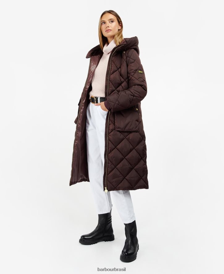 roupas Barbour casaco acolchoado gotland preto clássico mulheres NH44421503