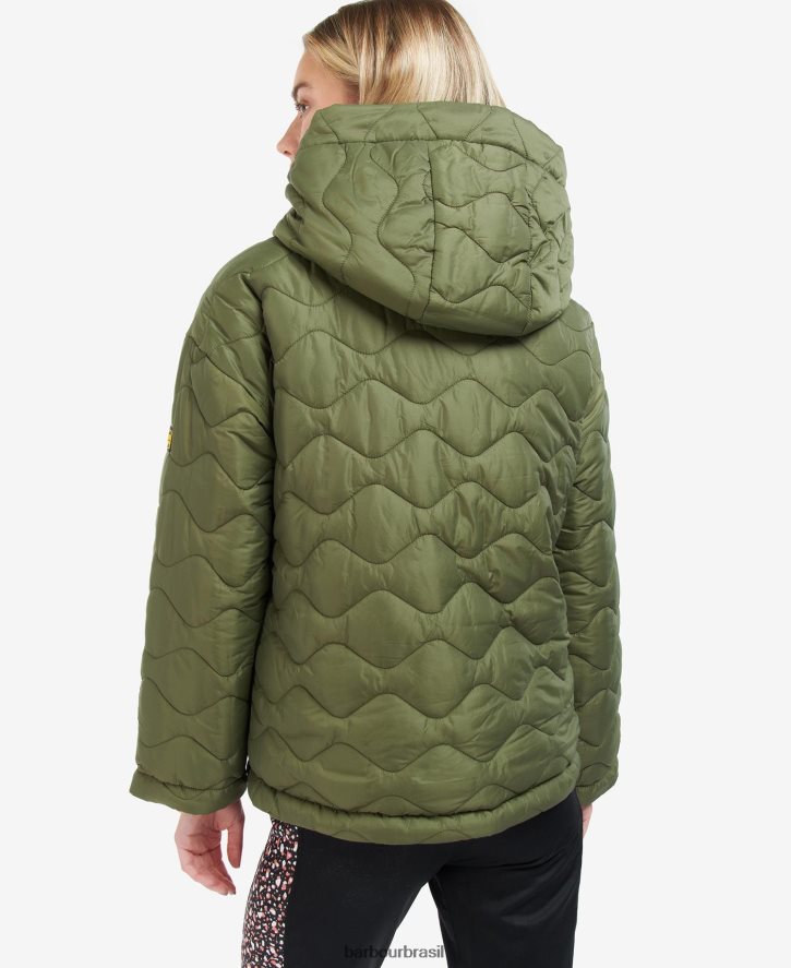 roupas Barbour fenway jaqueta acolchoada reversível portobello/cayenne/bellini mulheres NH44421469