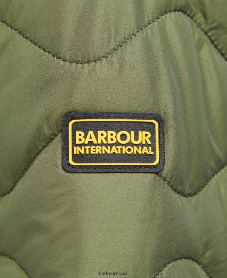 roupas Barbour fenway jaqueta acolchoada reversível portobello/cayenne/bellini mulheres NH44421469