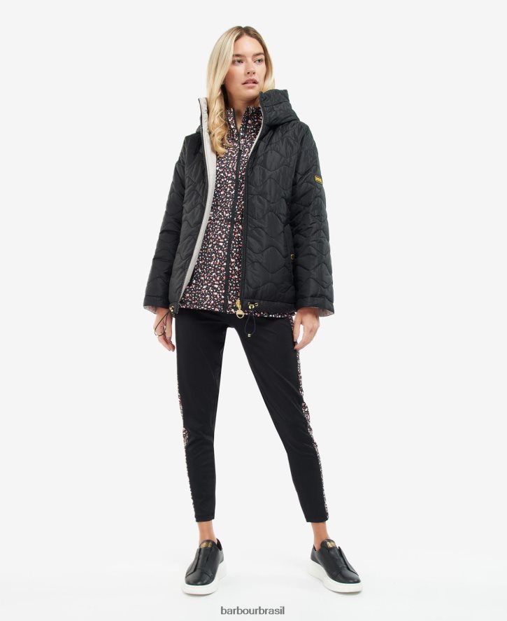roupas Barbour fenway jaqueta acolchoada reversível portobello/cayenne/bellini mulheres NH44421484