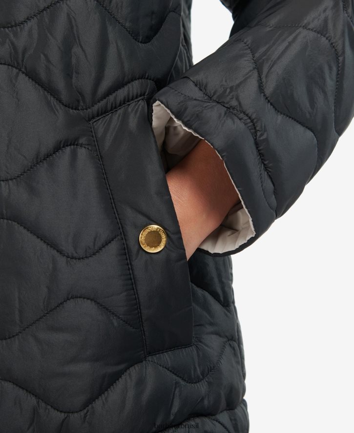 roupas Barbour fenway jaqueta acolchoada reversível portobello/cayenne/bellini mulheres NH44421484