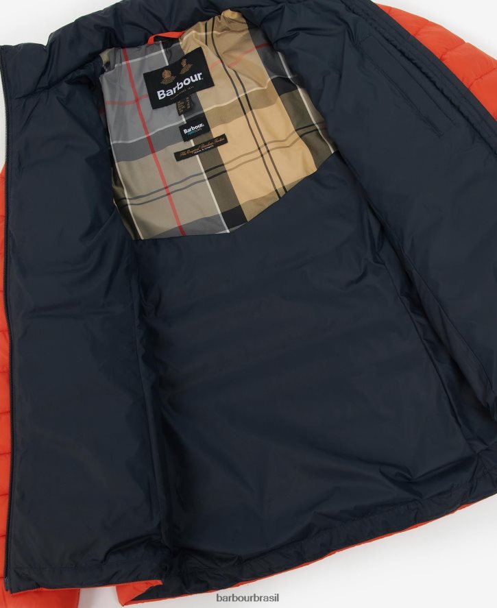 roupas Barbour jaqueta acolchoada blencarn fogo/marinho escuro/vestido mulheres NH44421459