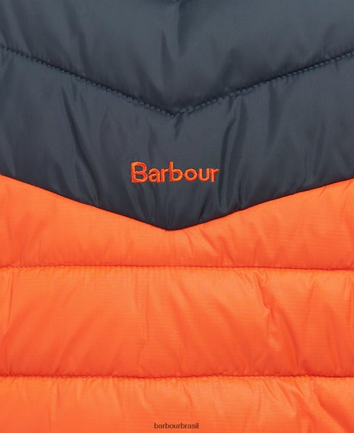 roupas Barbour jaqueta acolchoada blencarn fogo/marinho escuro/vestido mulheres NH44421459