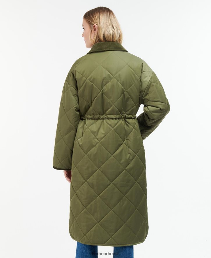 roupas Barbour jaqueta acolchoada bonnyrigg bronzeado quente/silenciado mulheres NH44421450