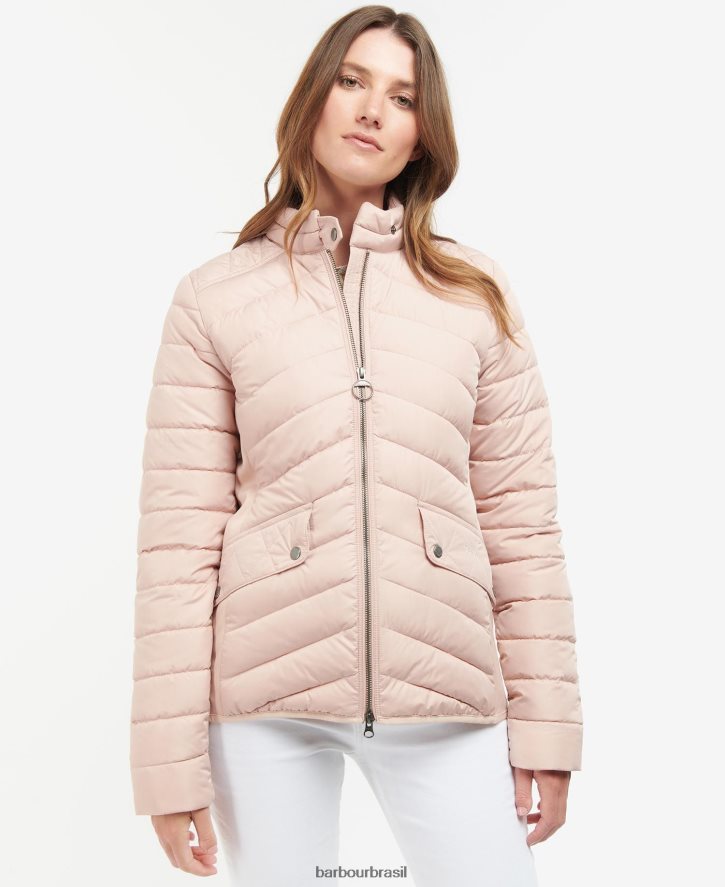 roupas Barbour jaqueta acolchoada cavalaria esticada azeitona/marga de azeitona mulheres NH44421437
