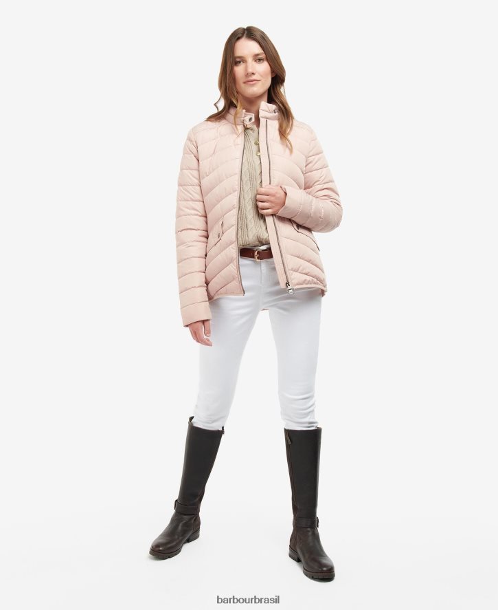 roupas Barbour jaqueta acolchoada cavalaria esticada azeitona/marga de azeitona mulheres NH44421437