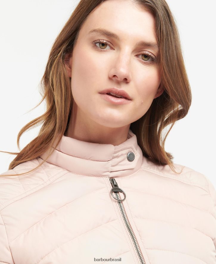 roupas Barbour jaqueta acolchoada cavalaria esticada azeitona/marga de azeitona mulheres NH44421437
