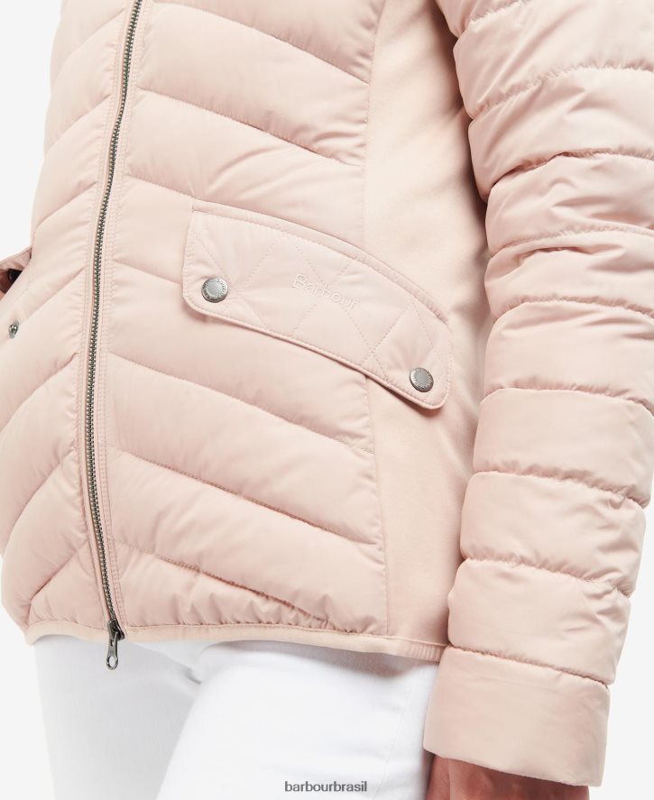 roupas Barbour jaqueta acolchoada cavalaria esticada azeitona/marga de azeitona mulheres NH44421437
