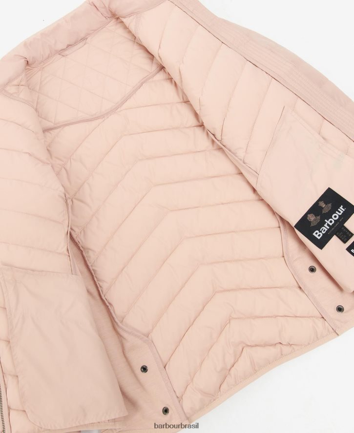 roupas Barbour jaqueta acolchoada cavalaria esticada azeitona/marga de azeitona mulheres NH44421437