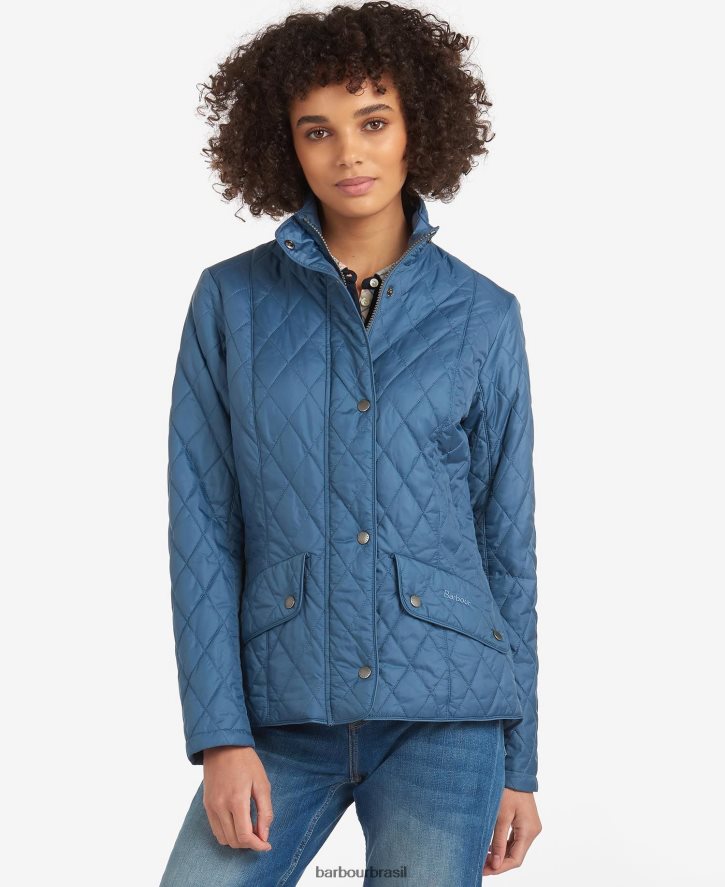 roupas Barbour jaqueta acolchoada cavalaria peso mosca pedra Preta mulheres NH44421402
