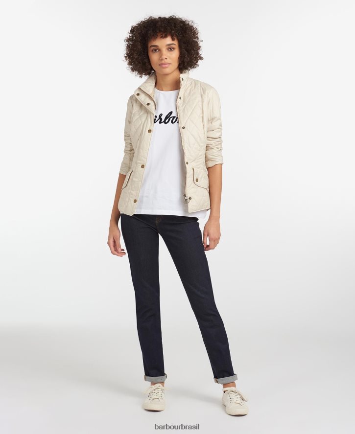 roupas Barbour jaqueta acolchoada cavalaria peso mosca pedra Preta mulheres NH44421501
