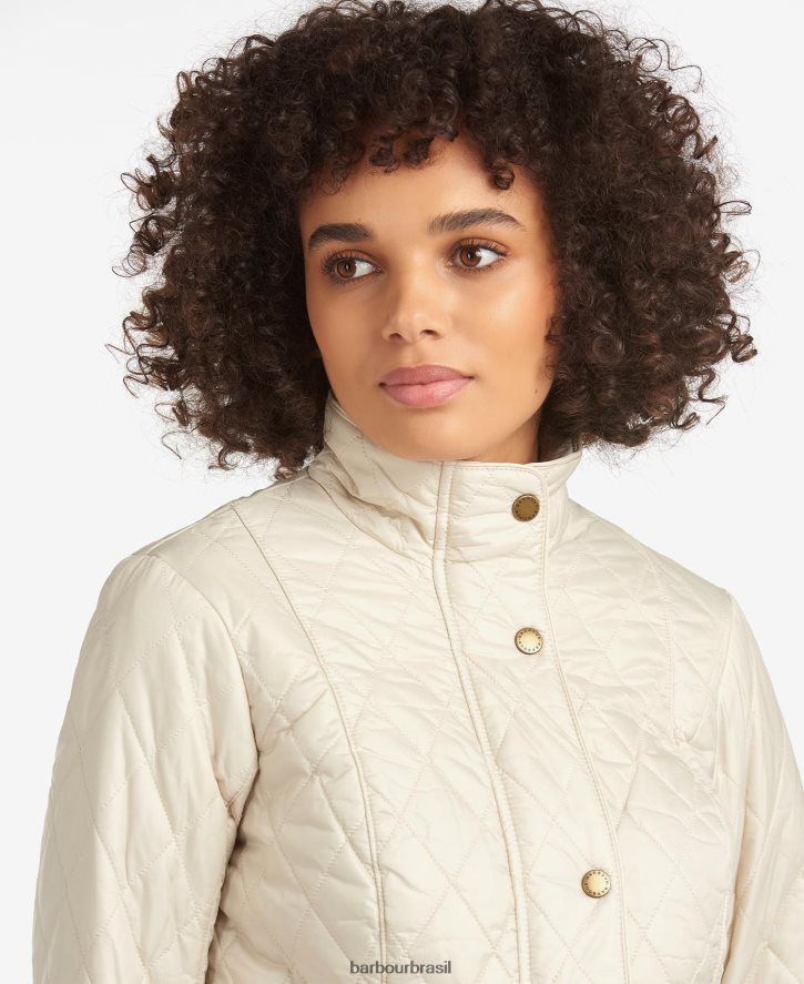 roupas Barbour jaqueta acolchoada cavalaria peso mosca pedra Preta mulheres NH44421501