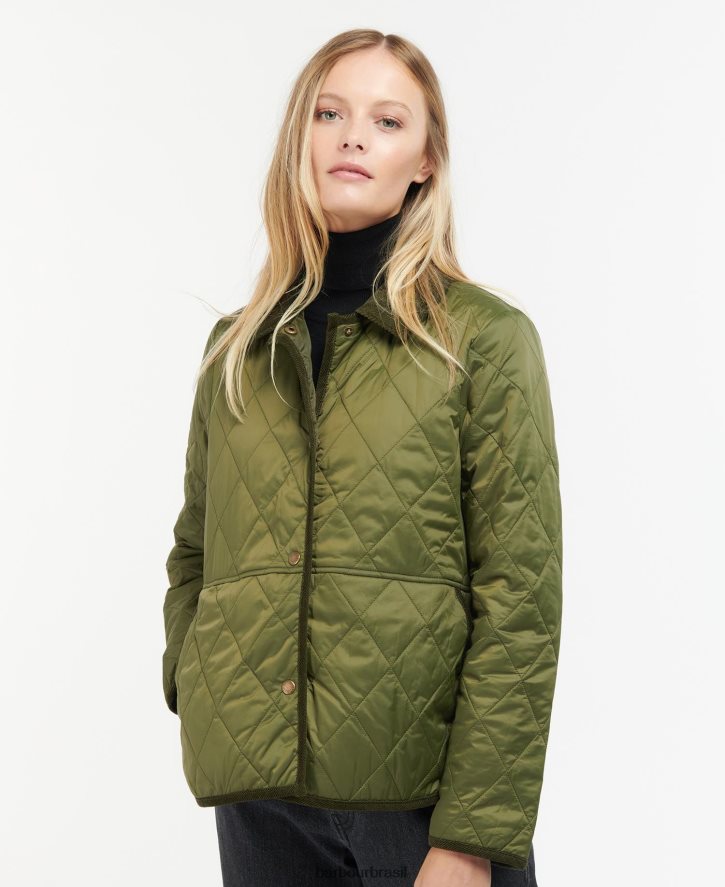 roupas Barbour jaqueta acolchoada clydebank preto mulheres NH44421465