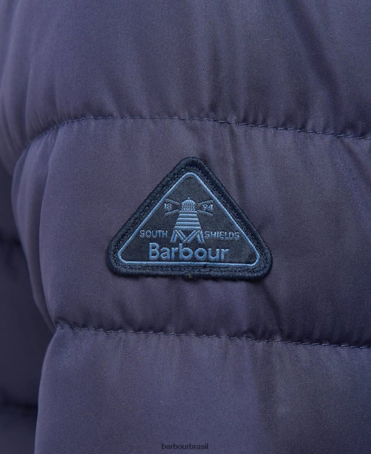 roupas Barbour jaqueta acolchoada coralina ponche rosa mulheres NH44421423