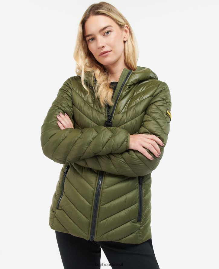 roupas Barbour jaqueta acolchoada cosford preto clássico mulheres NH44421476