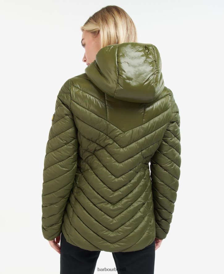 roupas Barbour jaqueta acolchoada cosford preto clássico mulheres NH44421476