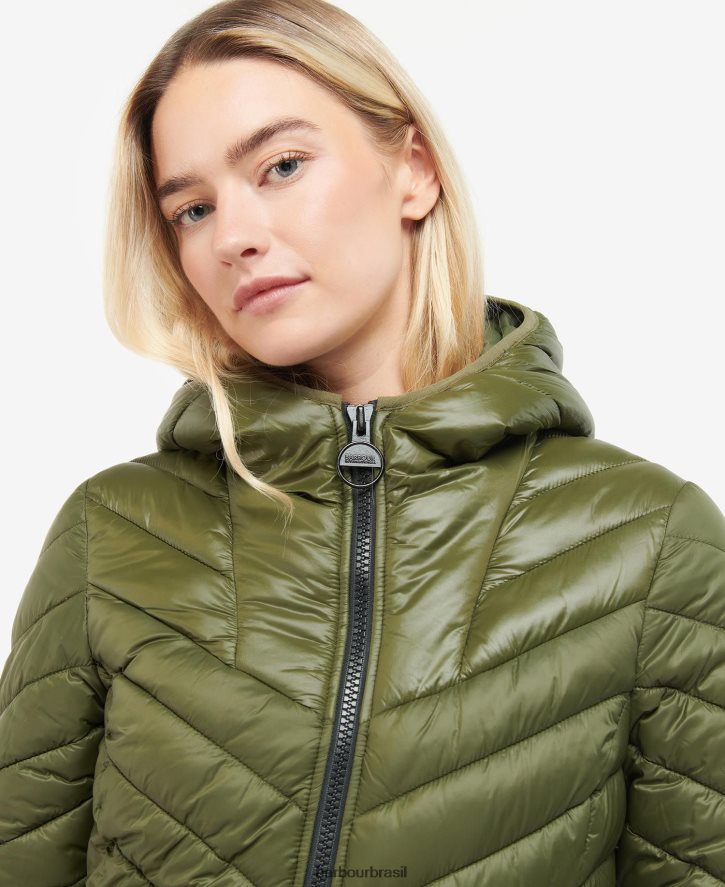 roupas Barbour jaqueta acolchoada cosford preto clássico mulheres NH44421476