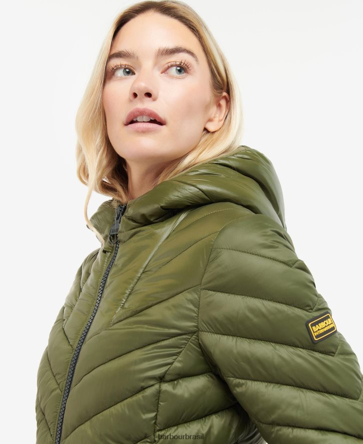 roupas Barbour jaqueta acolchoada cosford preto clássico mulheres NH44421476