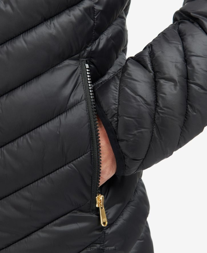 roupas Barbour jaqueta acolchoada cosford preto clássico mulheres NH44421487