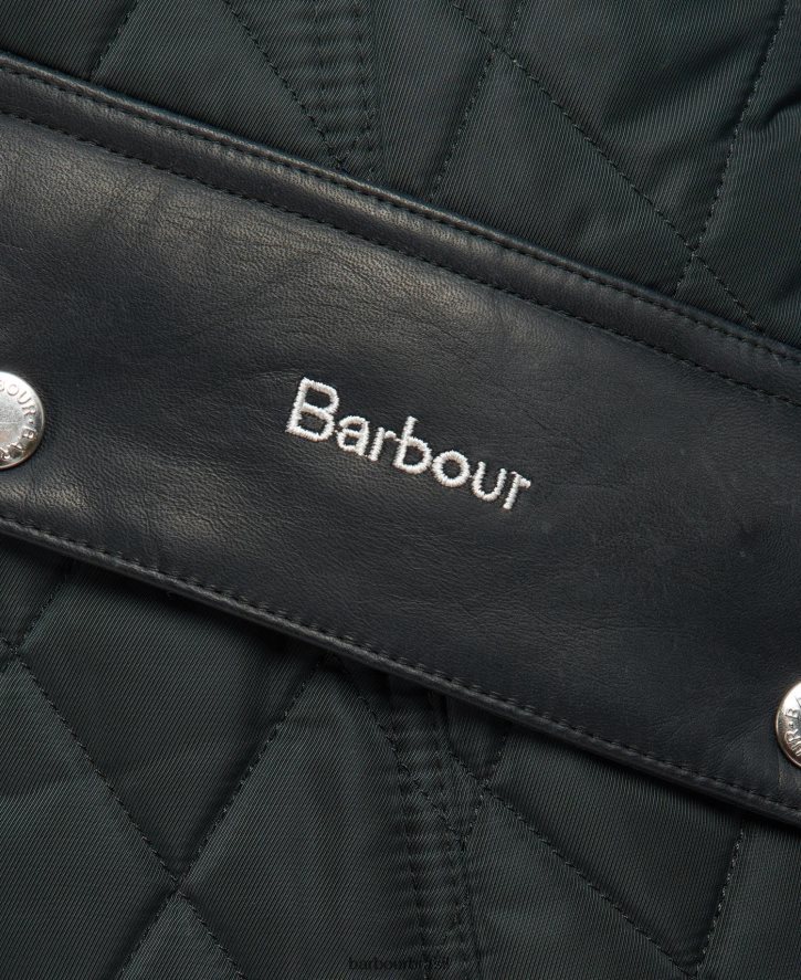 roupas Barbour jaqueta acolchoada de cavalaria premium oliveira/antiga mulheres NH44421433