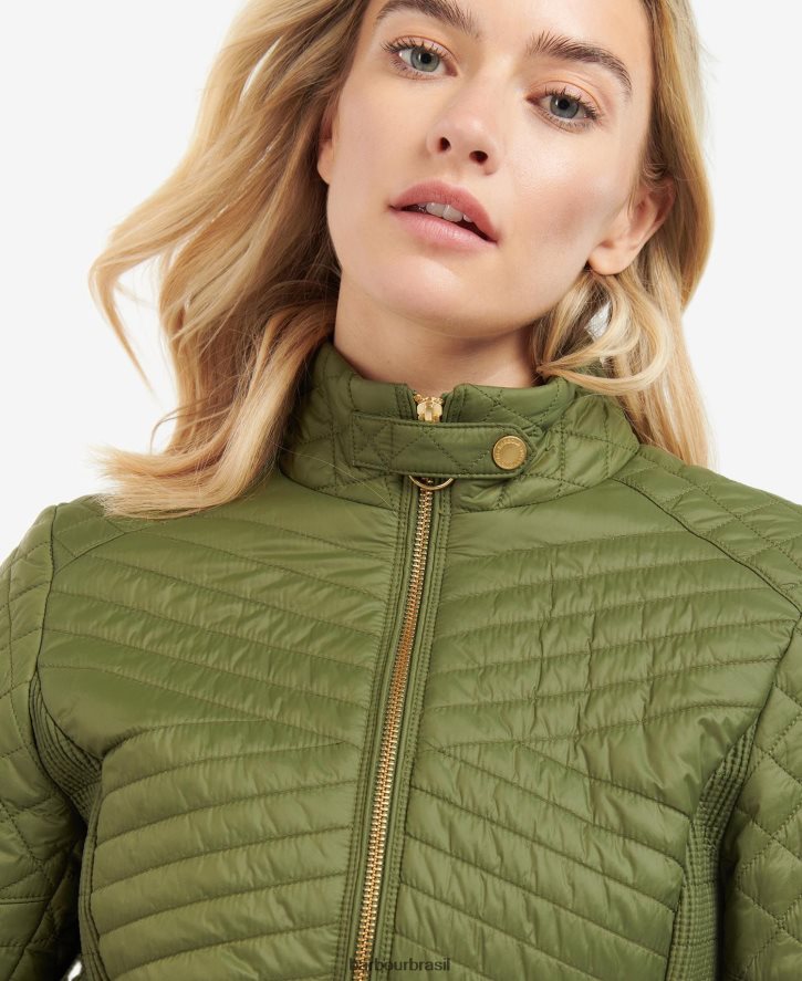 roupas Barbour jaqueta acolchoada de formação preto mulheres NH44421496