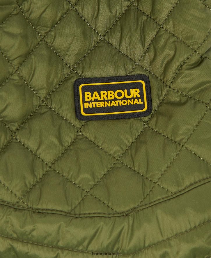 roupas Barbour jaqueta acolchoada de formação preto mulheres NH44421496