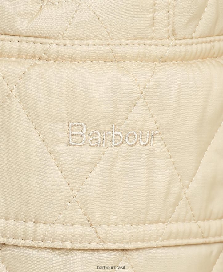 roupas Barbour jaqueta acolchoada de verão beadnell pérola mulheres NH44421497