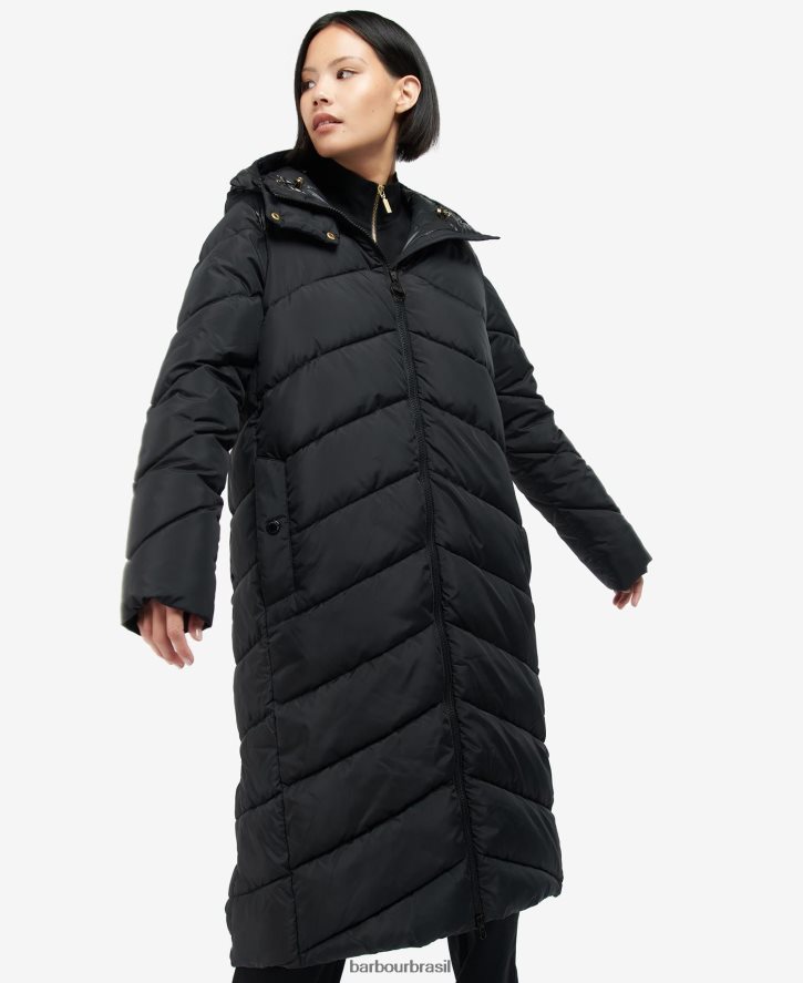 roupas Barbour jaqueta acolchoada homerun cinzas queimadas mulheres NH44421512