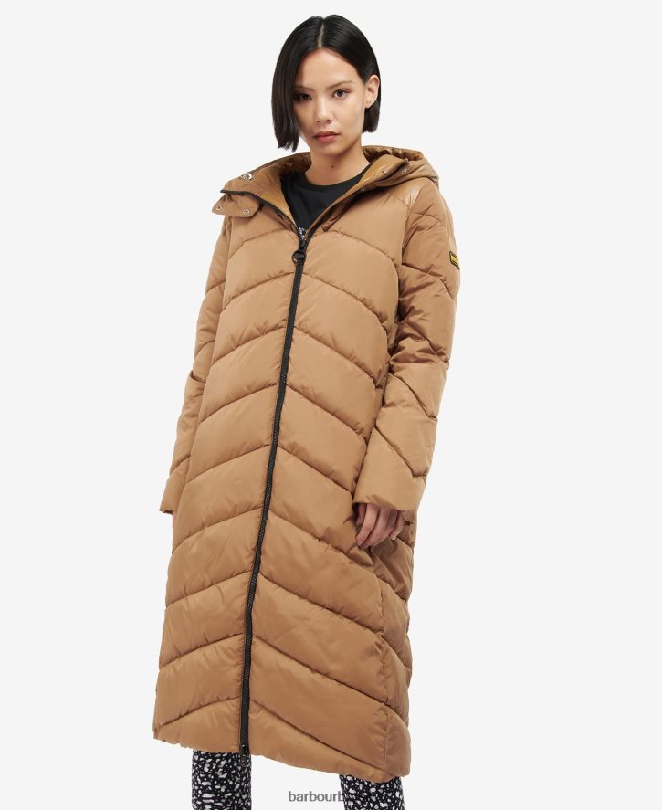 roupas Barbour jaqueta acolchoada homerun cinzas queimadas mulheres NH44421522