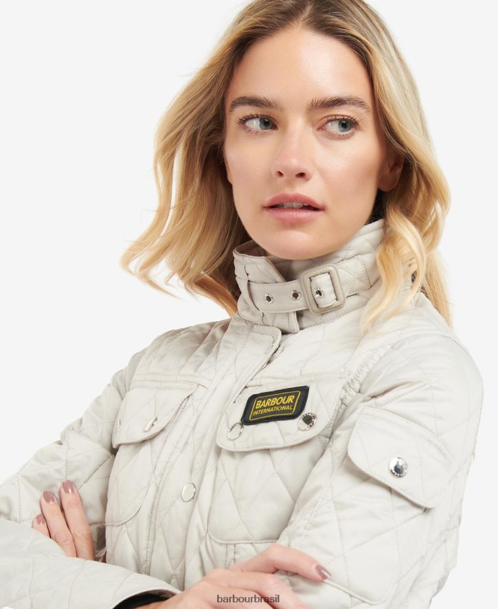 roupas Barbour jaqueta acolchoada internacional meia-noite verde mulheres NH44421510
