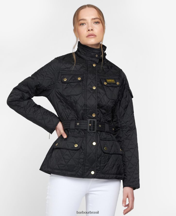 roupas Barbour jaqueta acolchoada internacional preto mulheres NH44421404