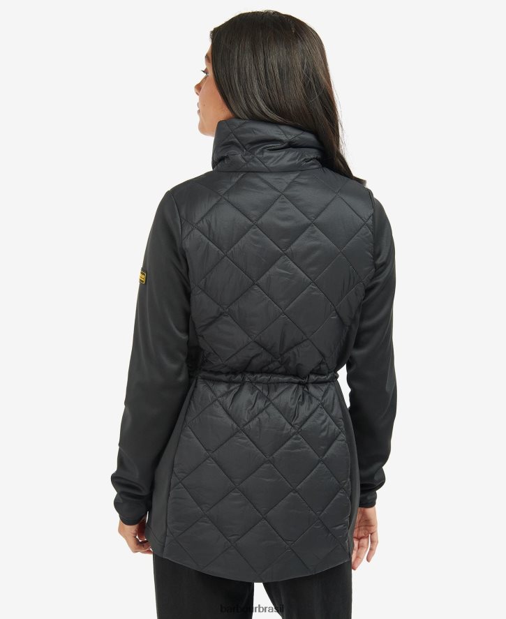 roupas Barbour jaqueta acolchoada jensons meia-noite verde mulheres NH44421489