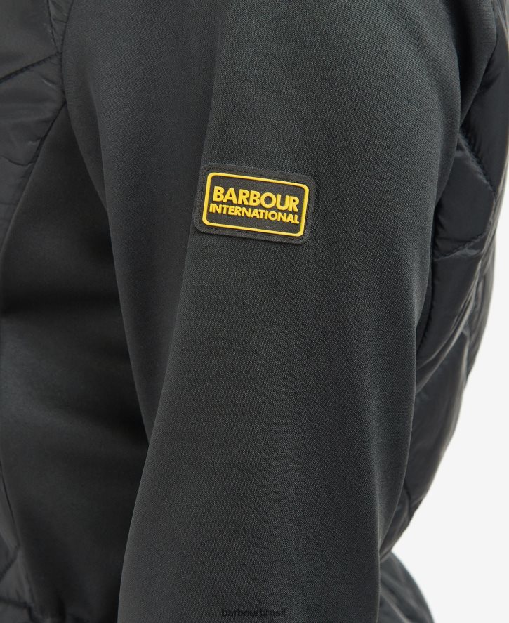 roupas Barbour jaqueta acolchoada jensons meia-noite verde mulheres NH44421489