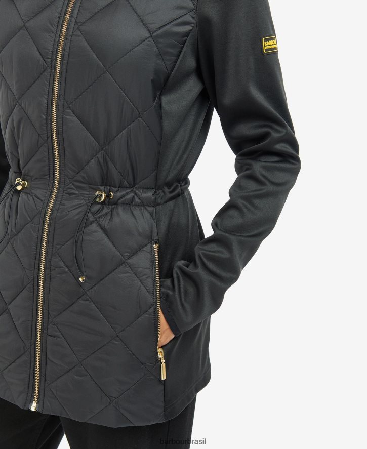 roupas Barbour jaqueta acolchoada jensons meia-noite verde mulheres NH44421489