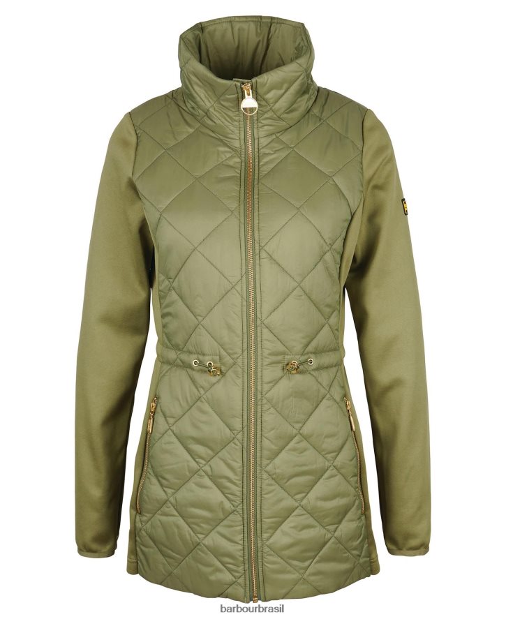 roupas Barbour jaqueta acolchoada jensons meia-noite verde mulheres NH44421491