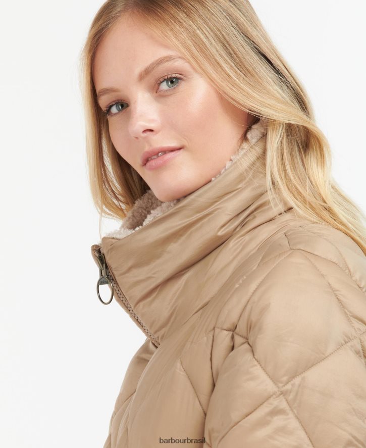 roupas Barbour jaqueta acolchoada kilmory folha de samambaia/tartã clássico mulheres NH44421513