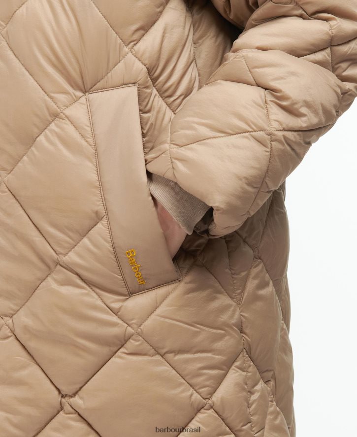 roupas Barbour jaqueta acolchoada kilmory folha de samambaia/tartã clássico mulheres NH44421513