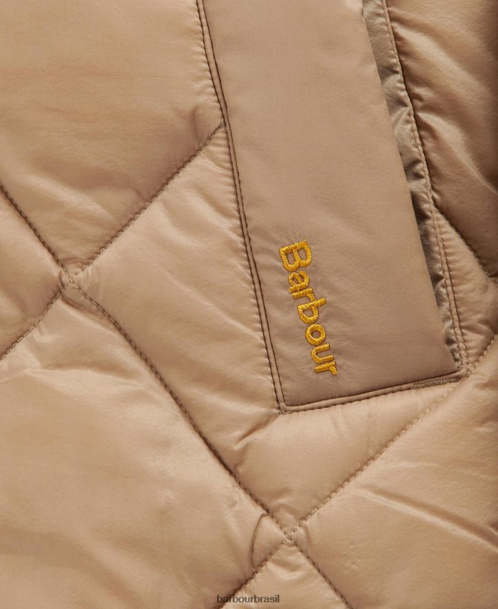 roupas Barbour jaqueta acolchoada kilmory folha de samambaia/tartã clássico mulheres NH44421513