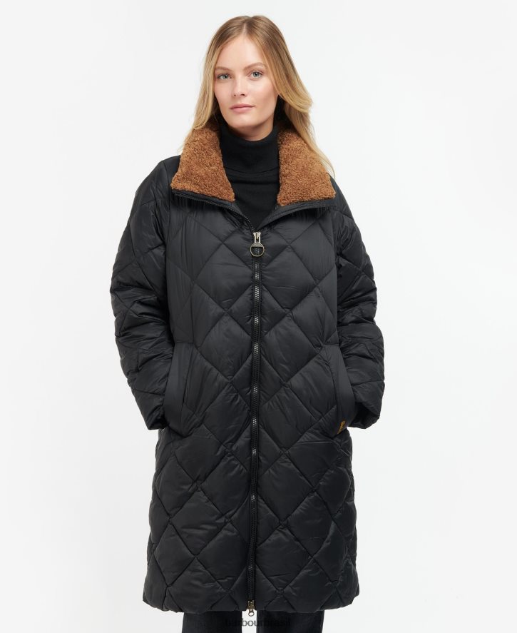 roupas Barbour jaqueta acolchoada kilmory folha de samambaia/tartã clássico mulheres NH44421516