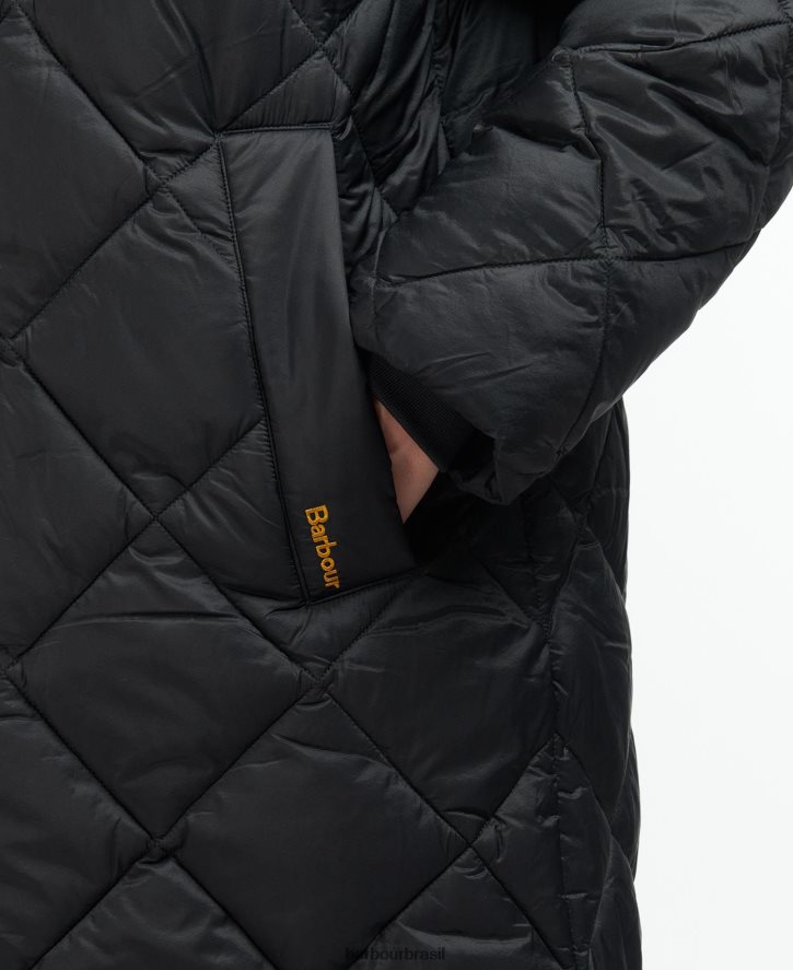 roupas Barbour jaqueta acolchoada kilmory folha de samambaia/tartã clássico mulheres NH44421516