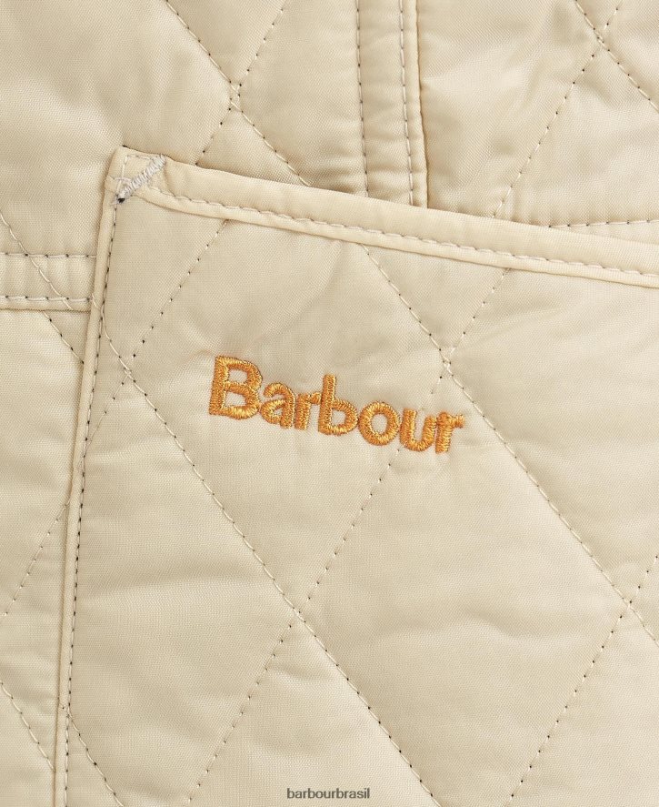 roupas Barbour jaqueta acolchoada liddesdale verão marinho/pérola mulheres NH44421407