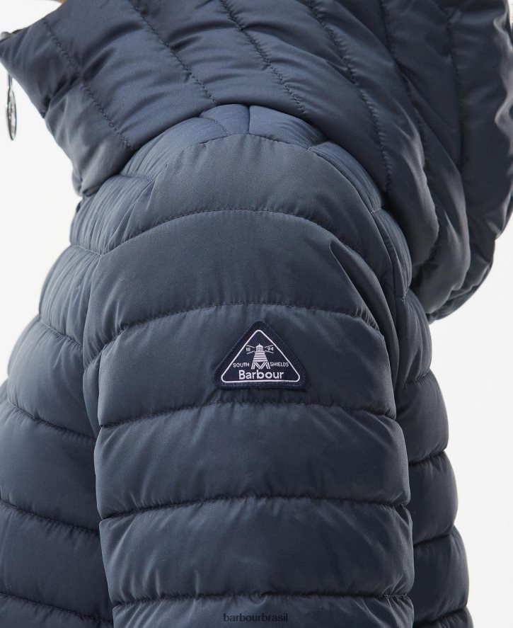 roupas Barbour jaqueta acolchoada olho de boi azul marinho mulheres NH44421453