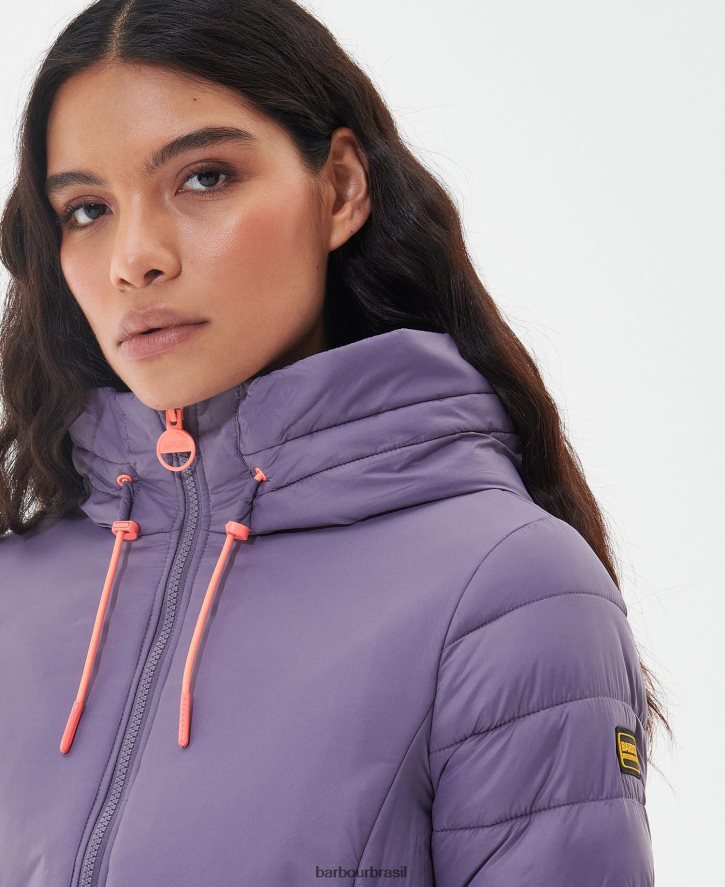 roupas Barbour jaqueta acolchoada sanderson preto clássico mulheres NH44421471