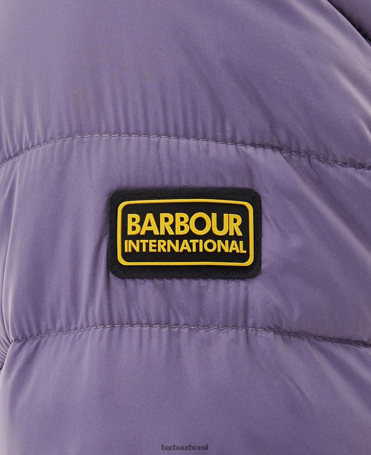 roupas Barbour jaqueta acolchoada sanderson preto clássico mulheres NH44421471