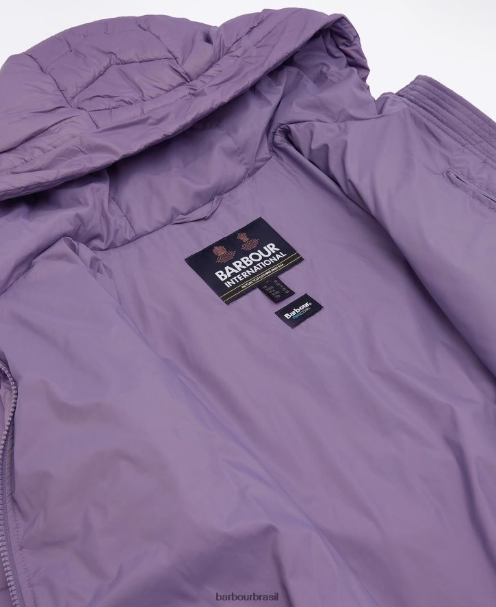 roupas Barbour jaqueta acolchoada sanderson preto clássico mulheres NH44421471