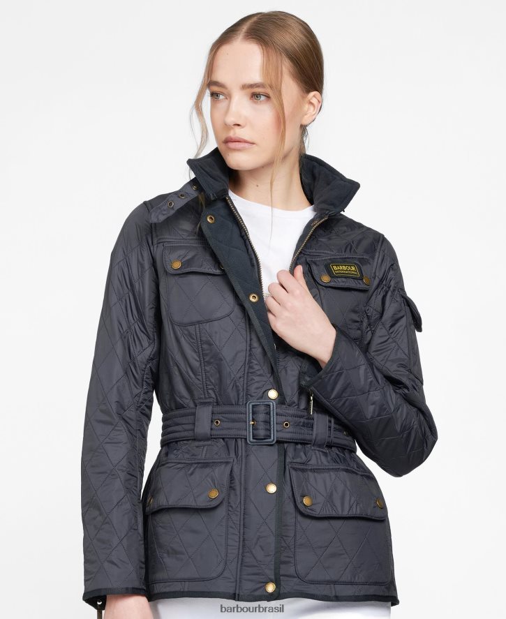 roupas Barbour jaqueta polarquilt internacional marinha mulheres NH44421436