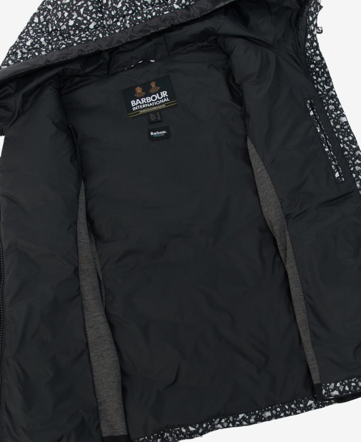 roupas Barbour suor acolchoado condor impresso terrazzo/preto mulheres NH44421500
